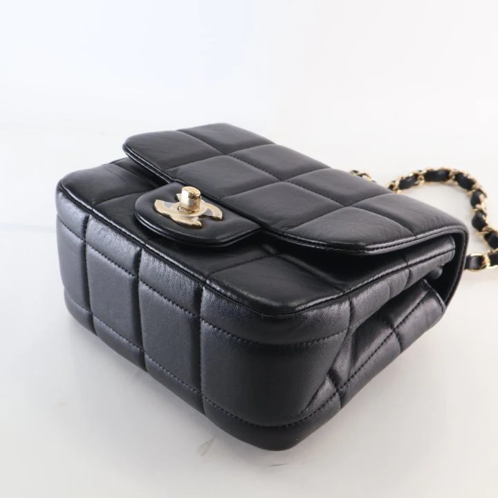 Chanel Mini Lambskin Resin Crystal Monacoco Square Flap Bag - Image 7