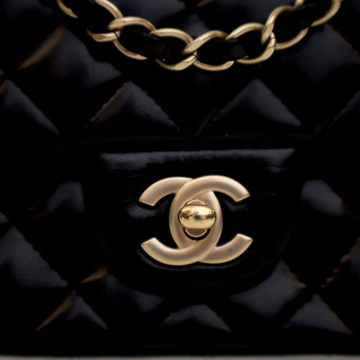 Chanel Mini Lambskin Square Classic Flap Bag - Image 4