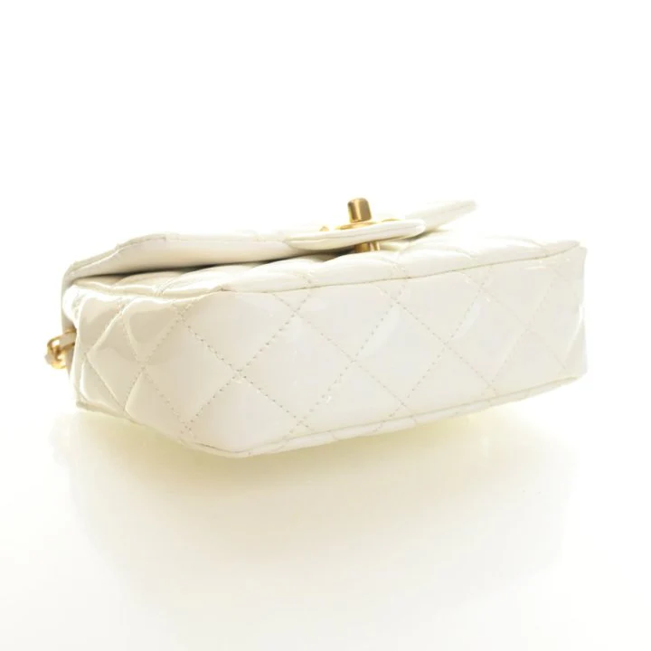 Chanel Mini Patent Coco Hearts Square Flap Bag - Image 5