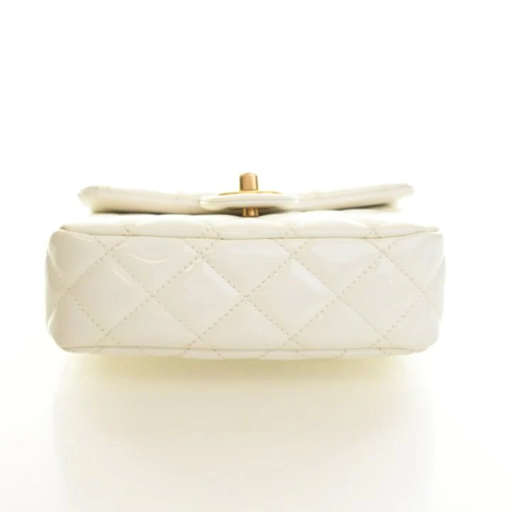 Chanel Mini Patent Coco Hearts Square Flap Bag - Image 9