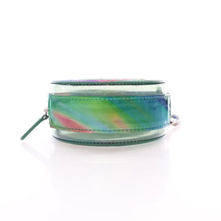 Chanel Multicolor PVC Round Filigree Clutch With Chain - Image 9