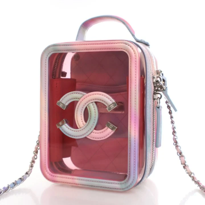 Chanel North South PVC Filigree Vanity Case - Image 3