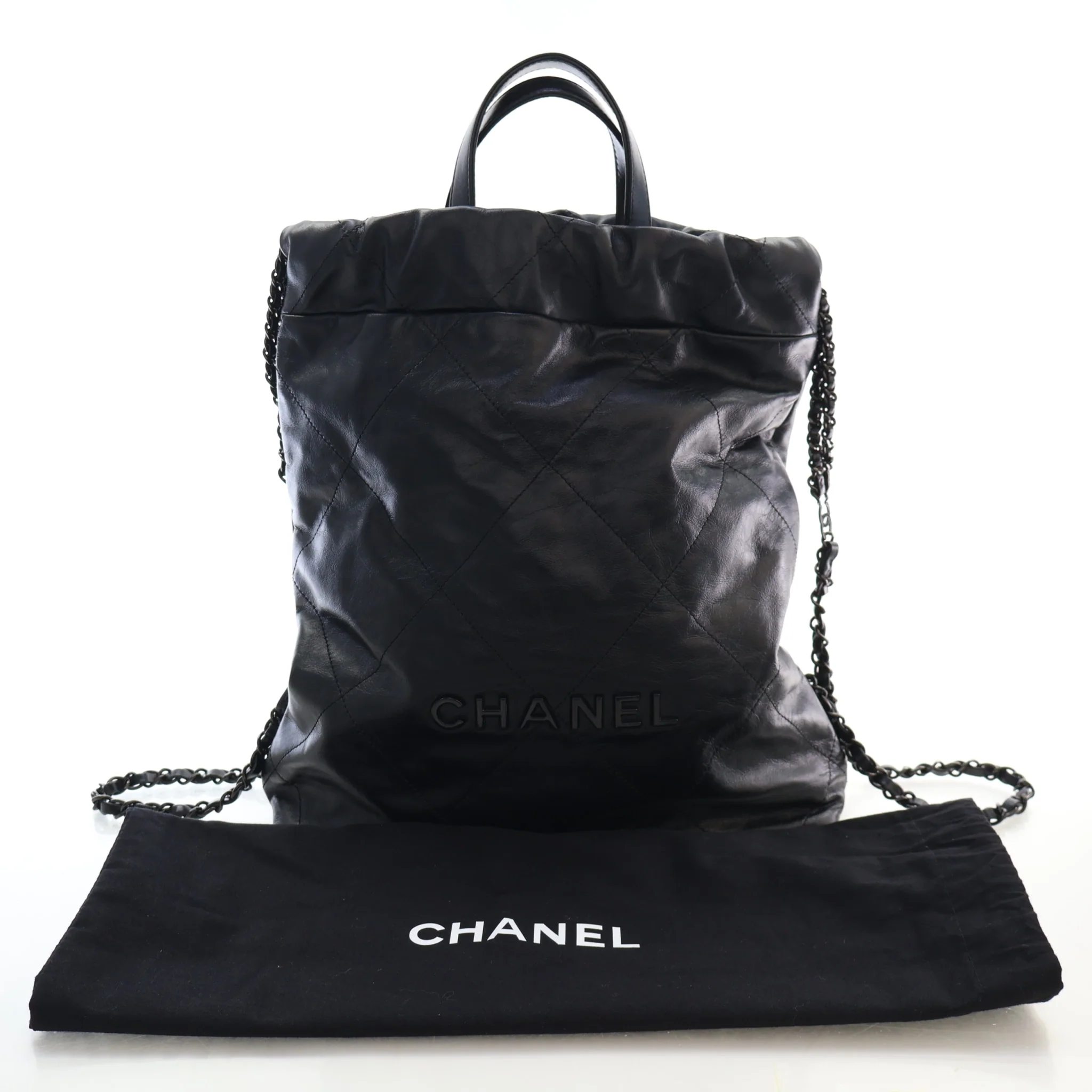 Chanel Shiny Calfskin 22 Backpack - Image 17