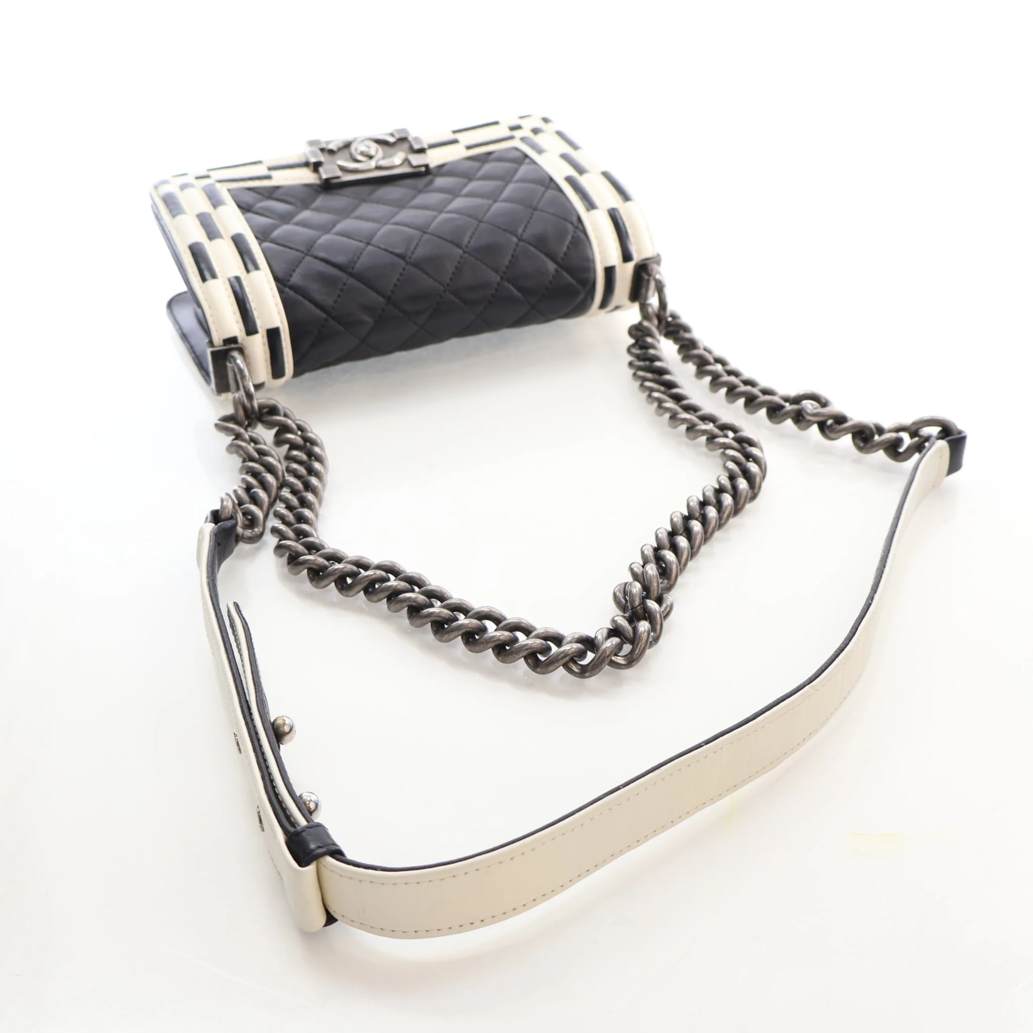Chanel Small Calfskin Boy Bag - Image 10