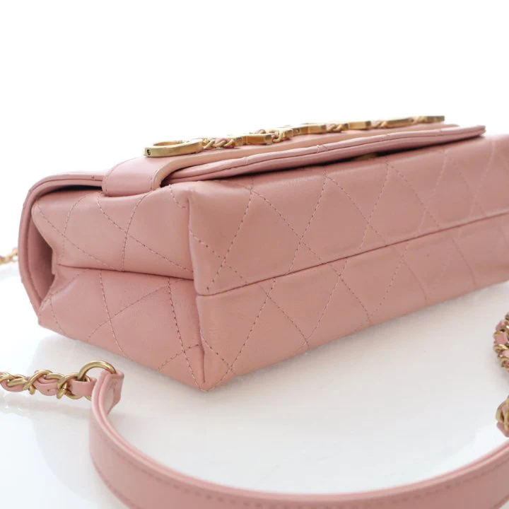 Chanel Small Calfskin Enchained Flap Bag - Image 7