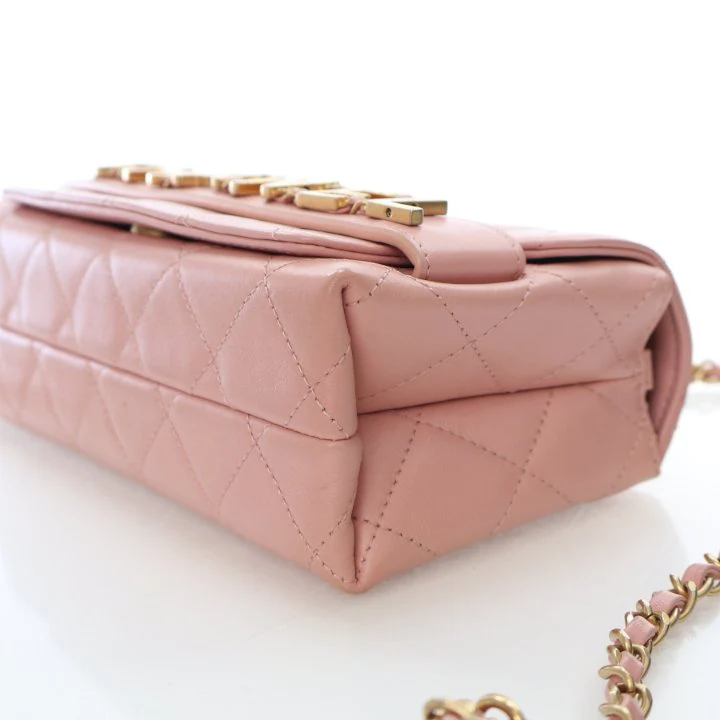 Chanel Small Calfskin Enchained Flap Bag - Image 9