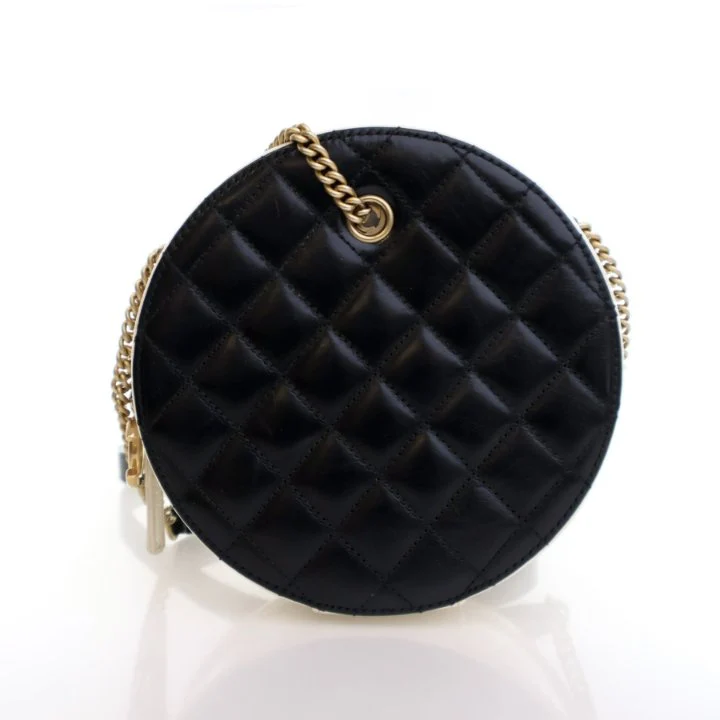 Chanel Small Crumpled Calfskin En Vogue Round Bag - Image 11