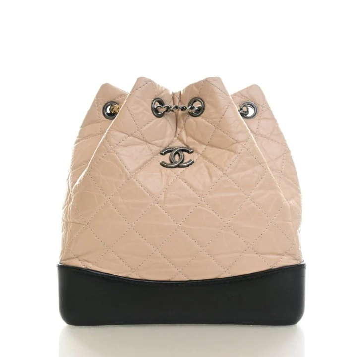 Chanel Small Crumpled Calfskin Gabrielle Backpack