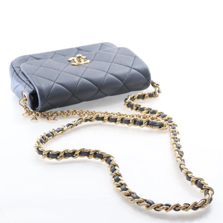 Chanel Small Lambskin Charms Chain Flap Bag - Image 9