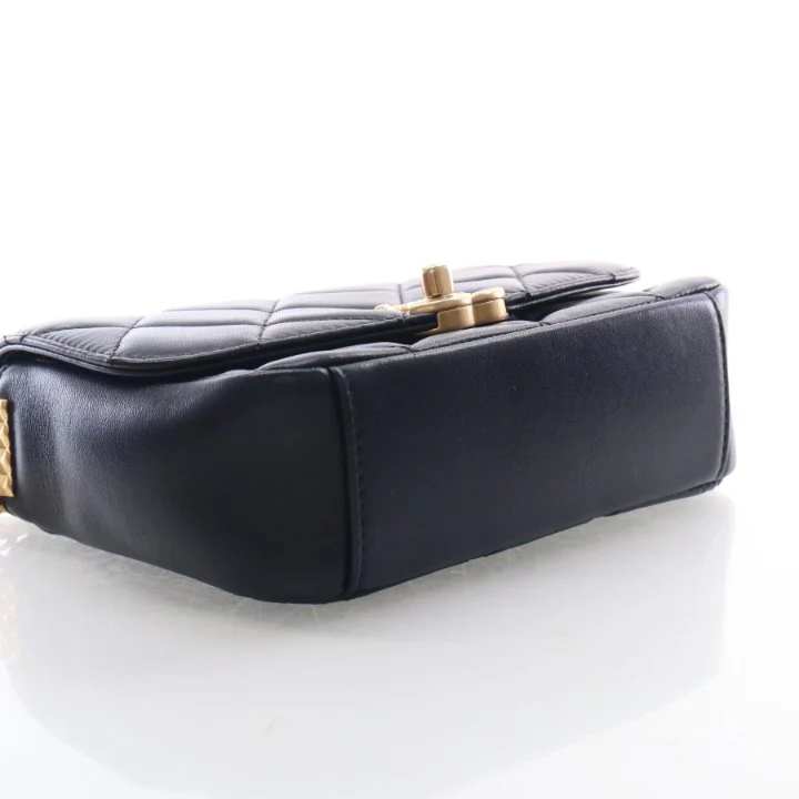 Chanel Small Lambskin Quilted CC Coin Chain Flap Bag - Image 8