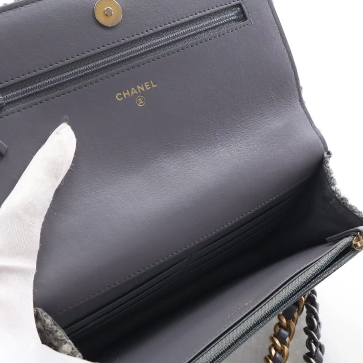 Chanel Tweed 19 Wallet On Chain (WOC) - Image 14