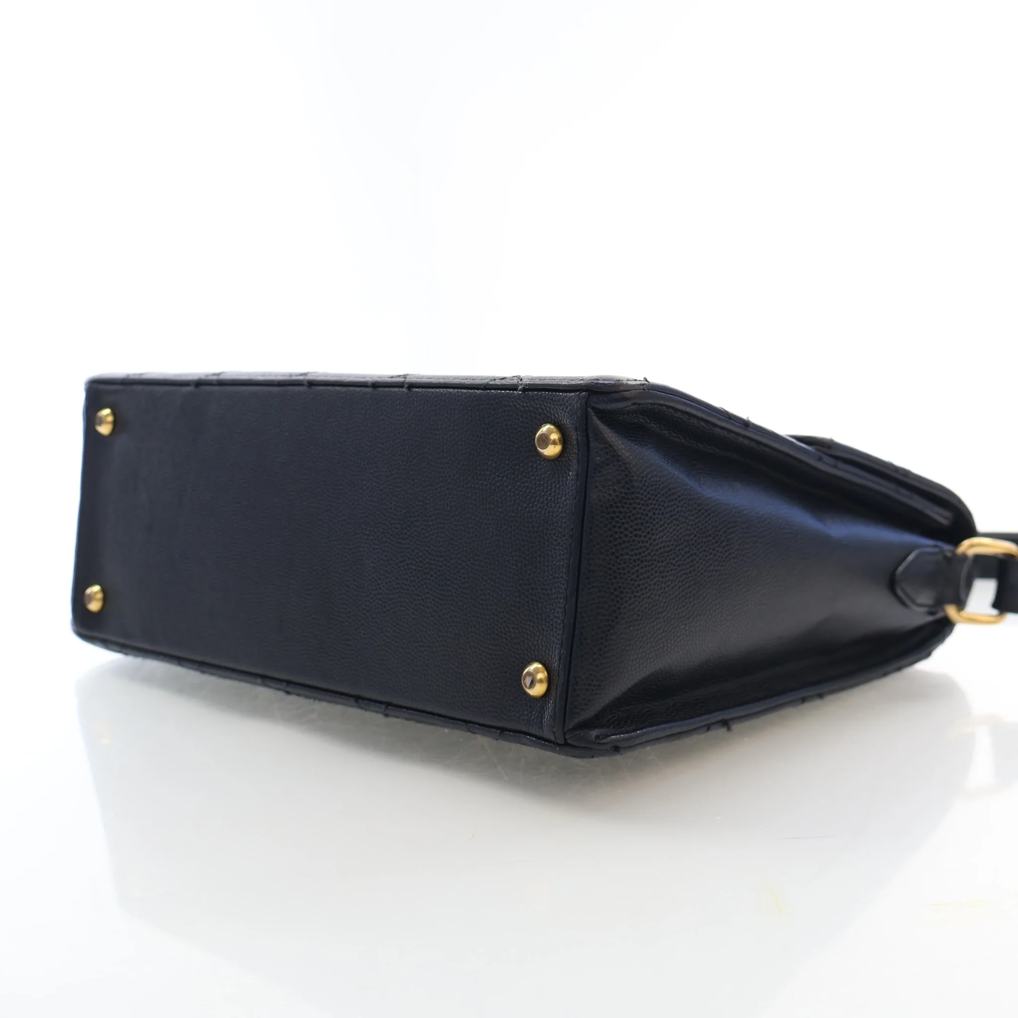 Chanel Vintage Caviar Square Flap Bag - Image 7