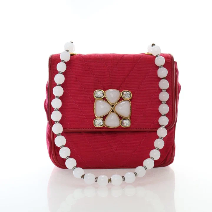 Chanel Vintage Grosgrain Gripoix Bag