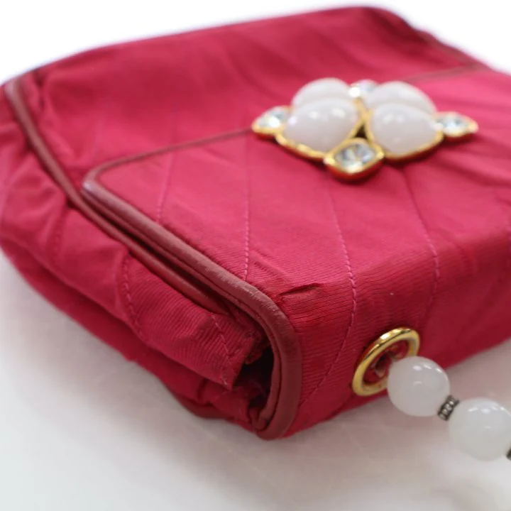 Chanel Vintage Grosgrain Gripoix Bag - Image 14