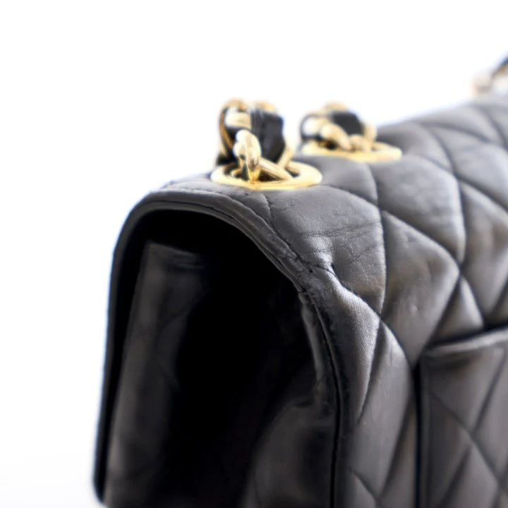Chanel Vintage Jumbo Lambskin Classic Single Flap Bag - Image 16