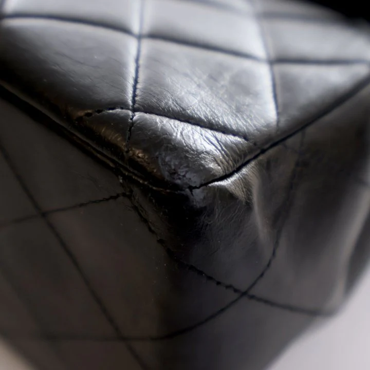 Chanel Vintage Jumbo Lambskin Classic Single Flap Bag - Image 18