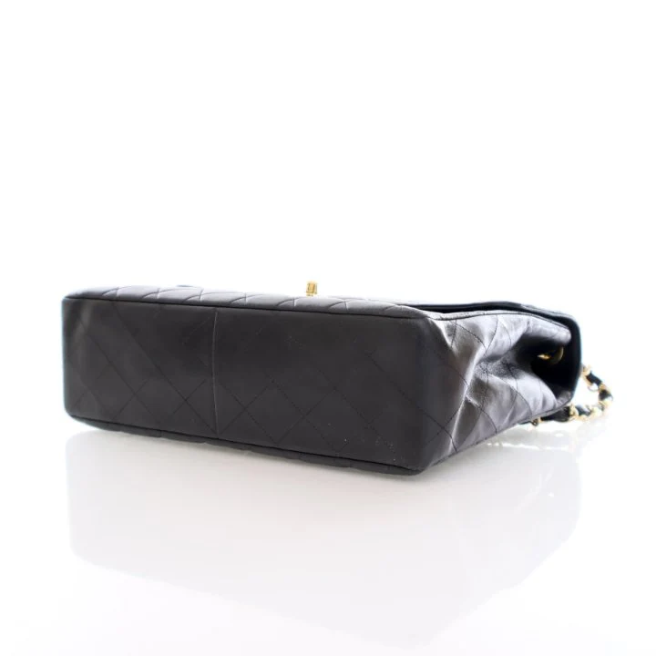 Chanel Vintage Jumbo Lambskin Classic Single Flap Bag - Image 7
