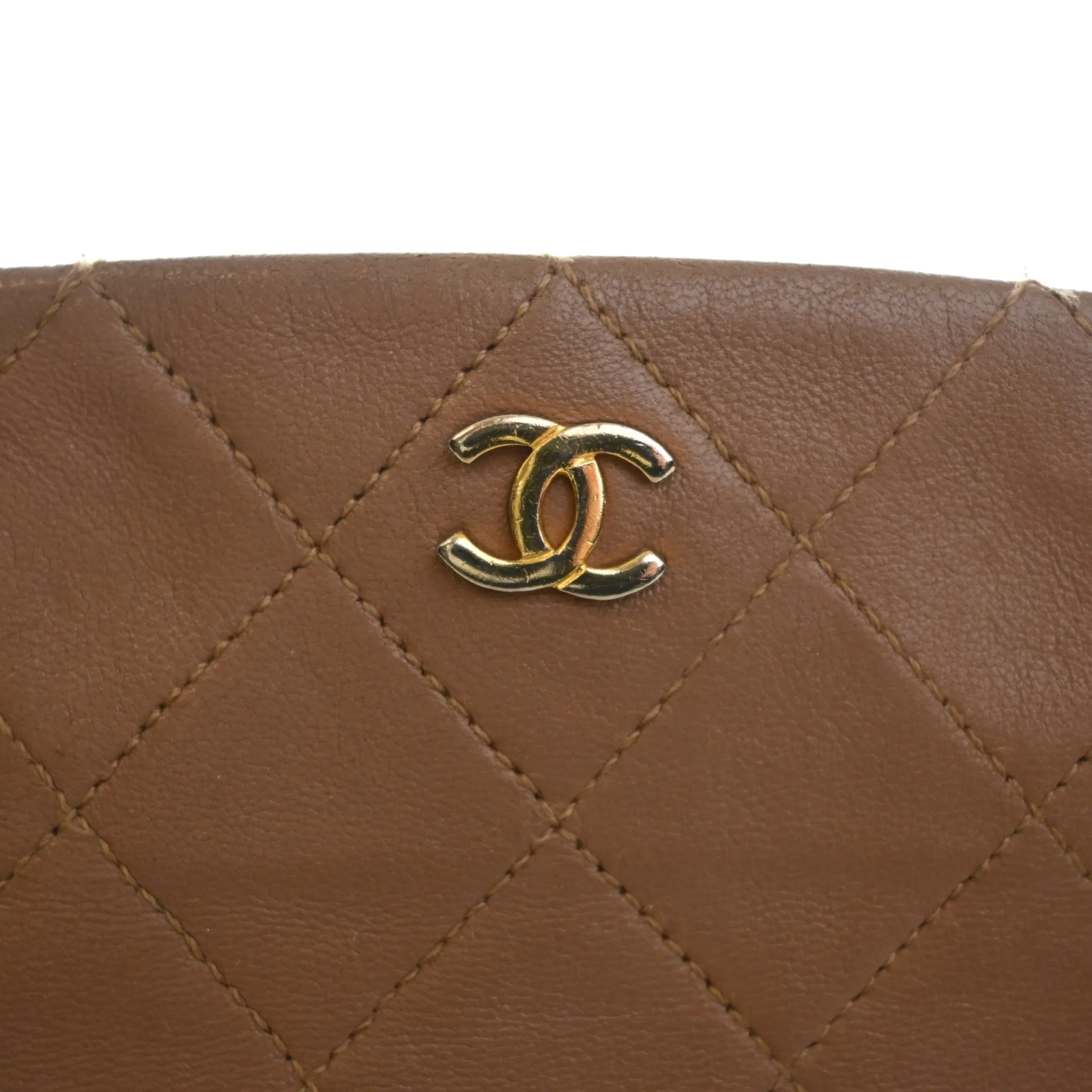 Chanel Vintage Lambskin Kisslock Frame Chain Shoulder Bag - Image 4