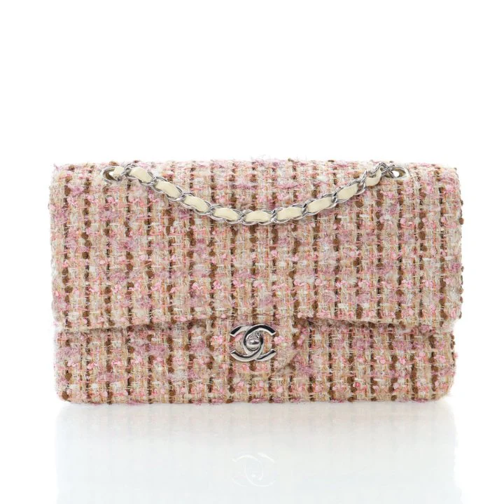 Chanel Vintage Medium Tweed Classic Flap Bag