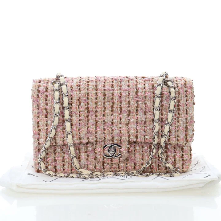Chanel Vintage Medium Tweed Classic Flap Bag - Image 20