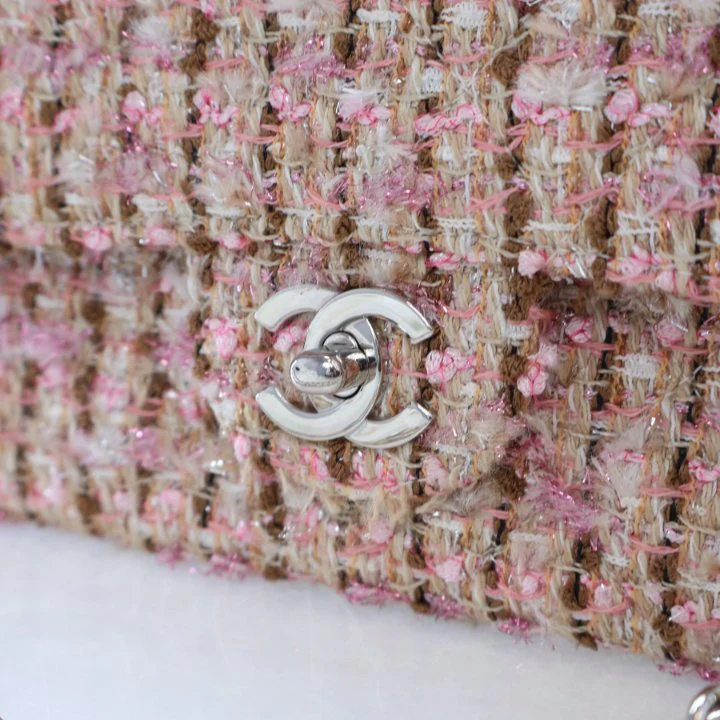 Chanel Vintage Medium Tweed Classic Flap Bag - Image 4