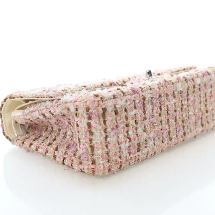 Chanel Vintage Medium Tweed Classic Flap Bag - Image 5