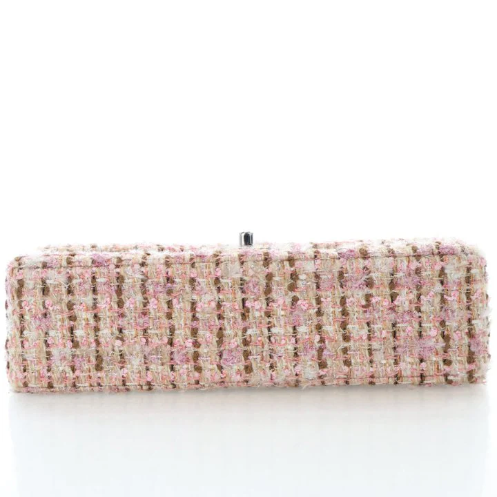 Chanel Vintage Medium Tweed Classic Flap Bag - Image 9