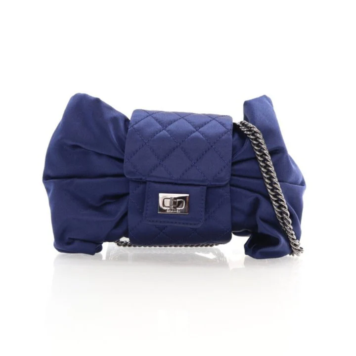 Chanel Vintage Satin Evening Bow Bag
