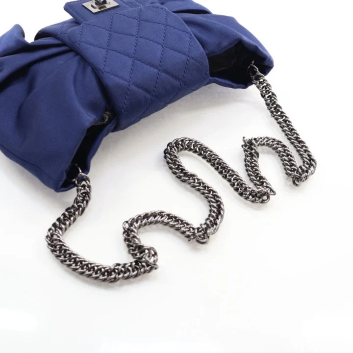 Chanel Vintage Satin Evening Bow Bag - Image 10