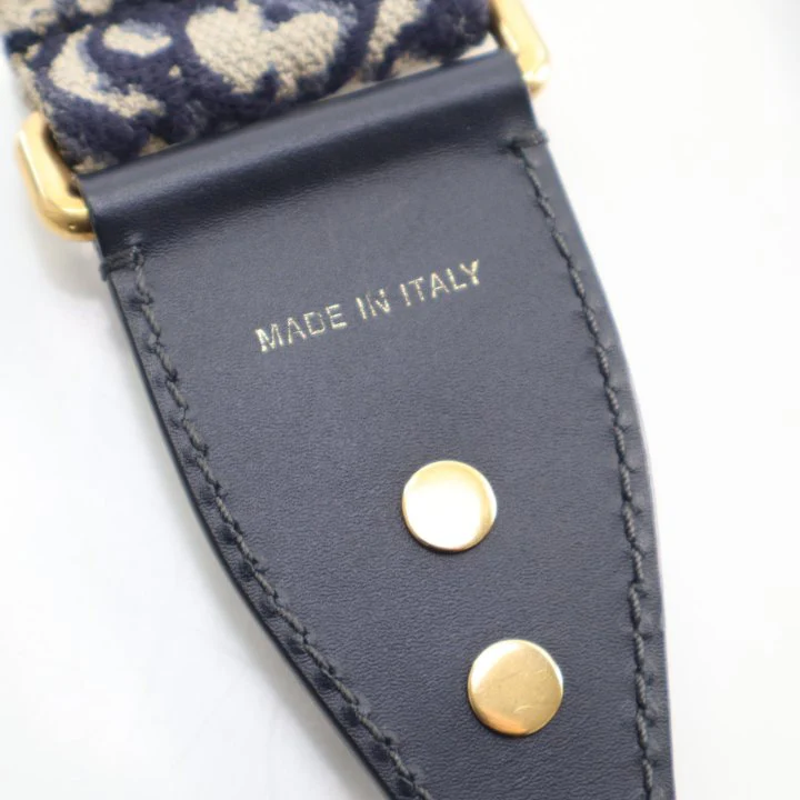 Christian Dior Calfskin Canvas Guitar Strap - Image 5