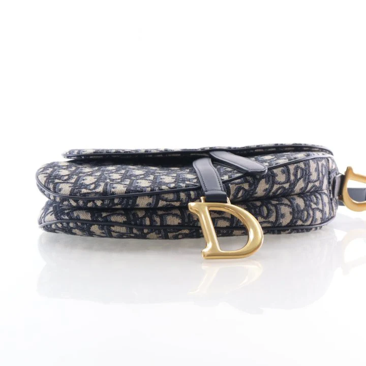 Christian Dior Medium Oblique Saddle Bag - Image 4