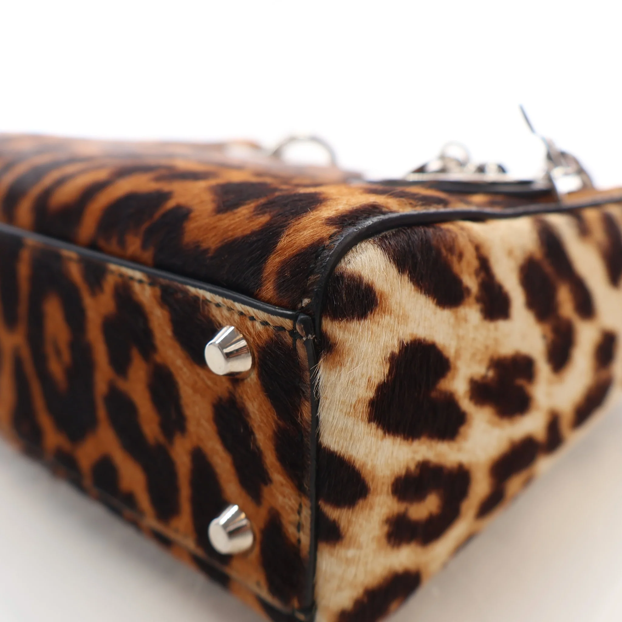 Christian Dior Small Pony Hair Leopard Print Lady Dior - Image 8