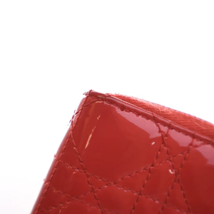 Dior Small Cannage Patent Lady Dior Coin Purse - Image 14