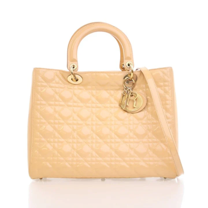 Dior Vintage Large Patent Lady Dior