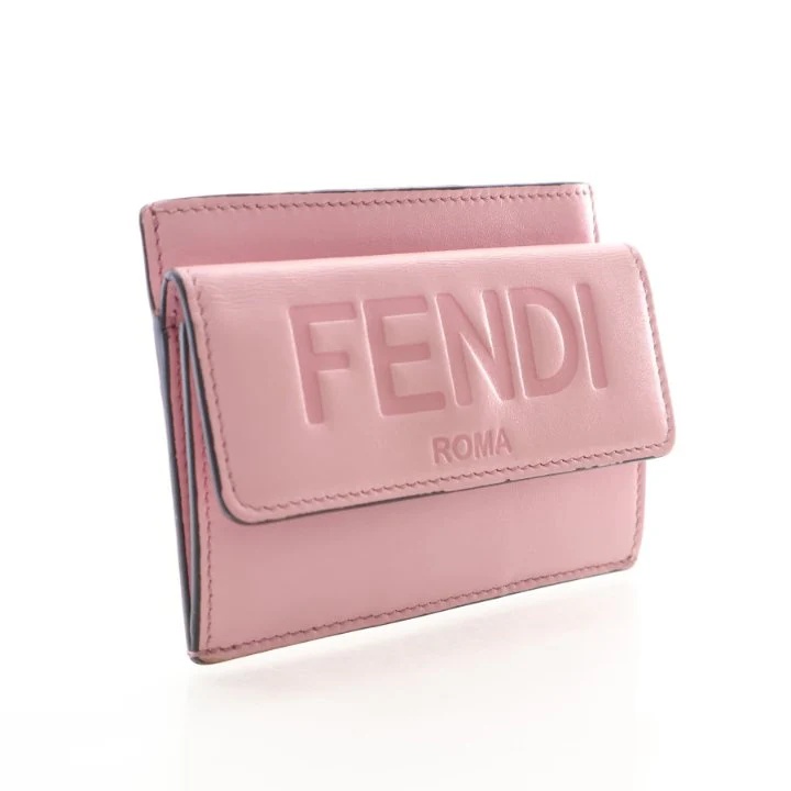 Fendi Calfskin Logo Card Holder - Image 3