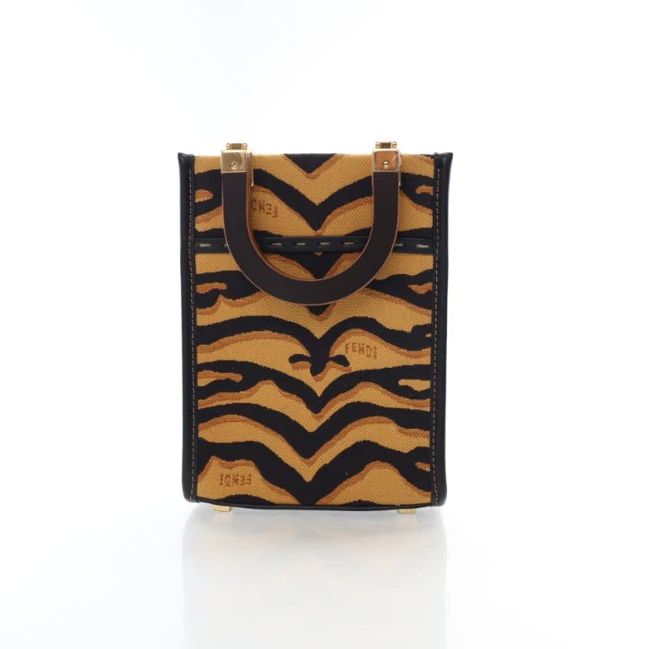 Fendi Mini Canvas Sunshine Shopper - Image 12