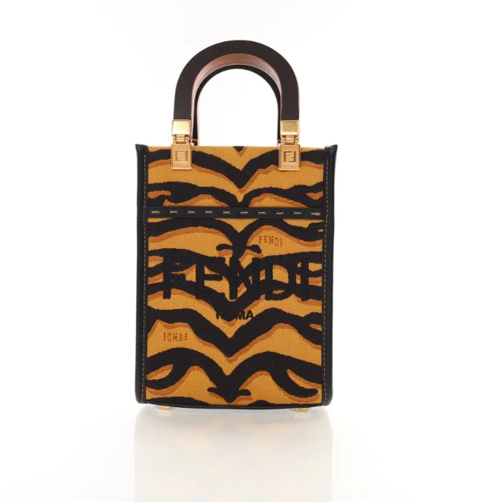 Fendi Mini Canvas Sunshine Shopper - Image 2