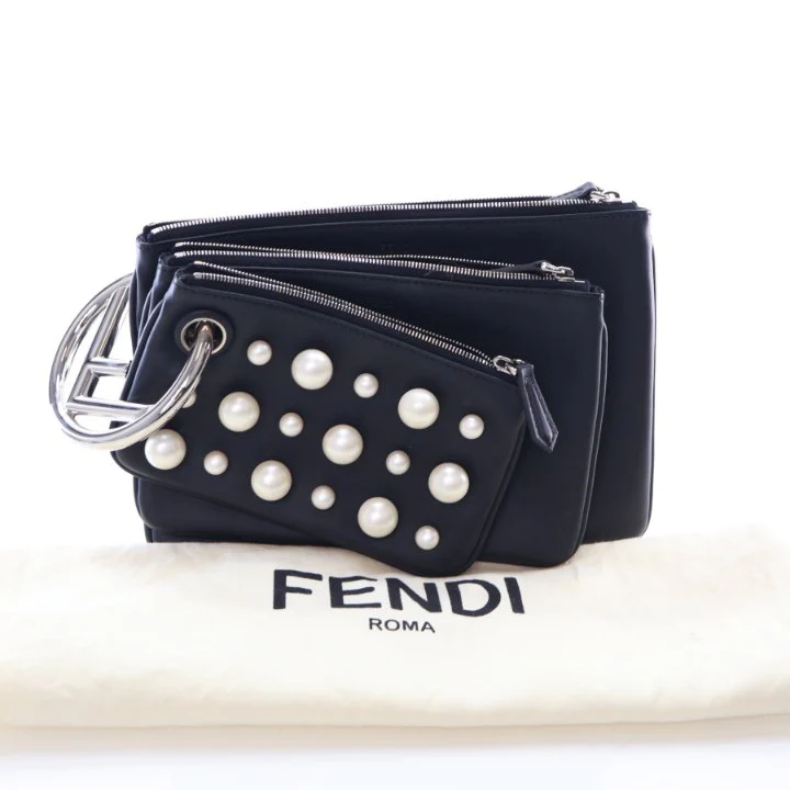 Fendi Triplette Pearl Pouch - Image 14