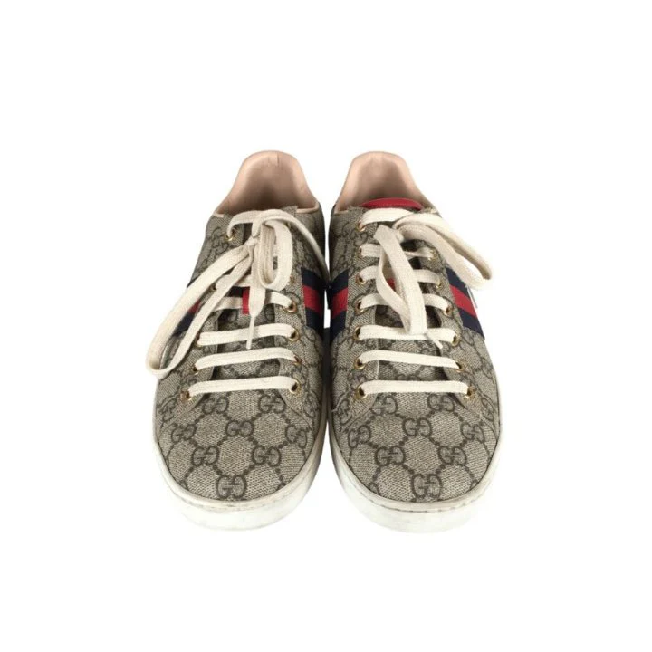 Gucci Ace GG Supreme Sneakers Sz 41