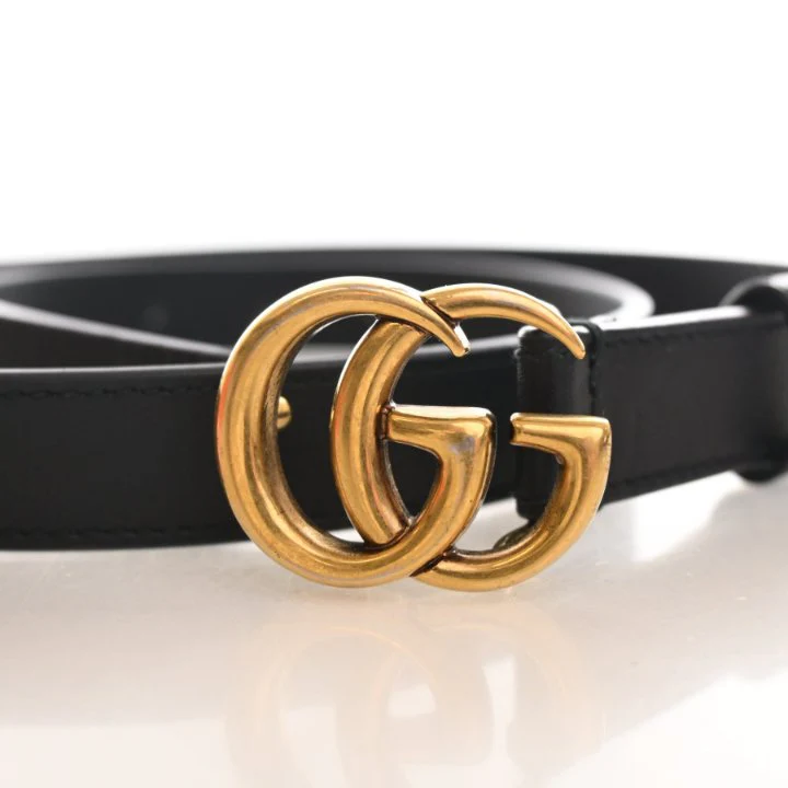 Gucci Calfskin GG Marmont Thin Belt Sz 85/34 - Image 3