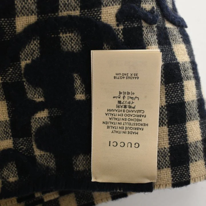 Gucci GG Plaid Scarf - Image 4