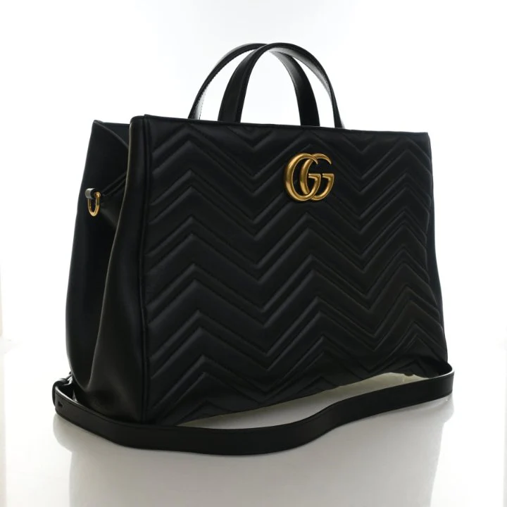 Gucci Medium Calfskin Marmont Tote - Image 2