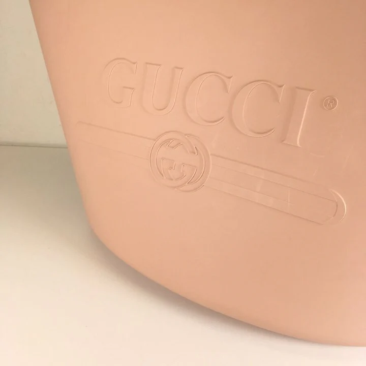 Gucci Rubber Oversized Logo Tote - Image 9