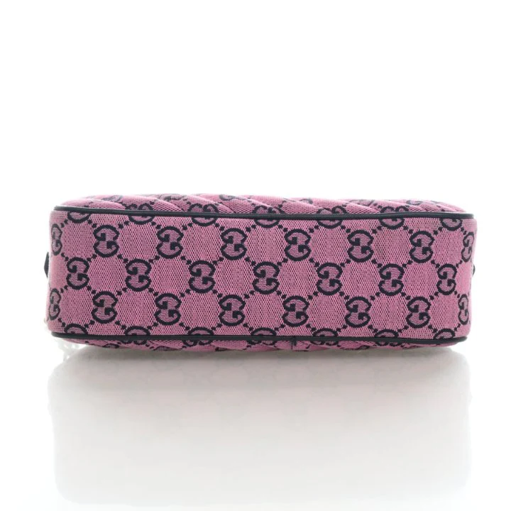 Gucci Small GG Canvas Marmont Camera Bag - Image 9