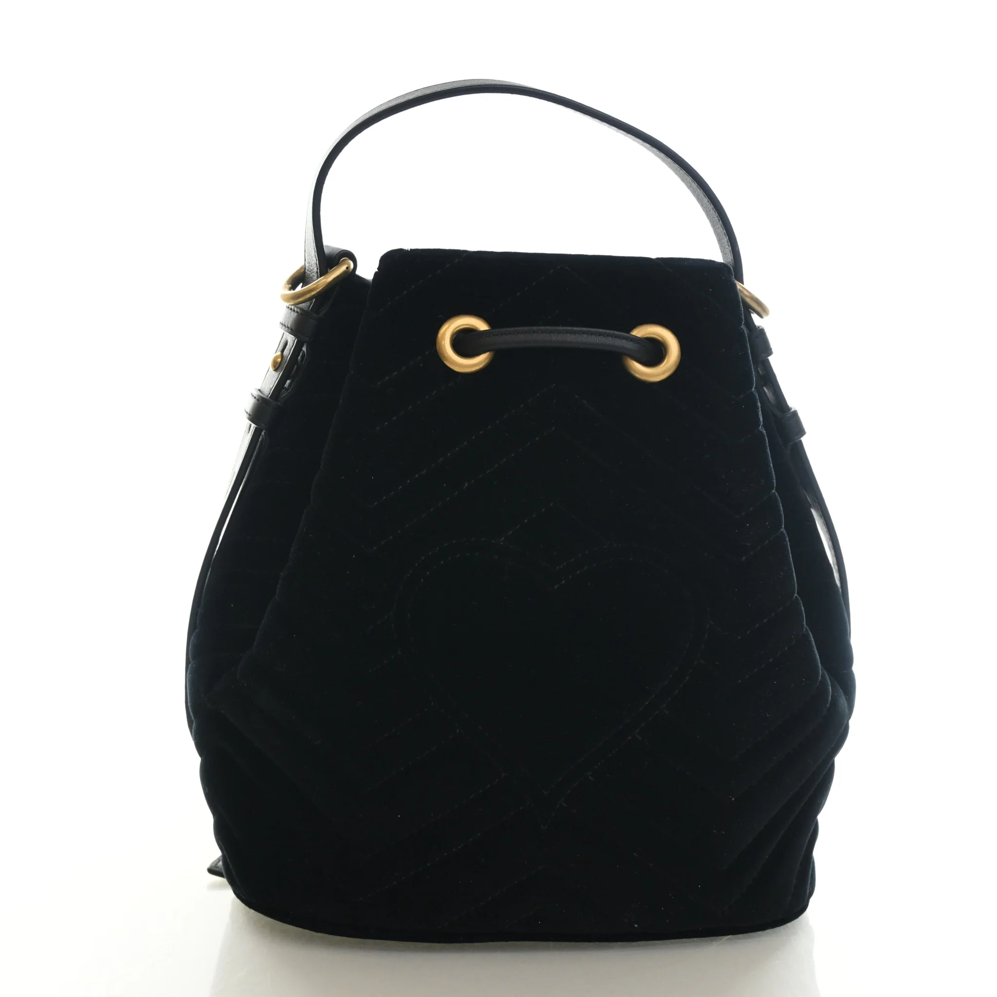 Gucci Velvet GG Marmont Bucket Bag - Image 11