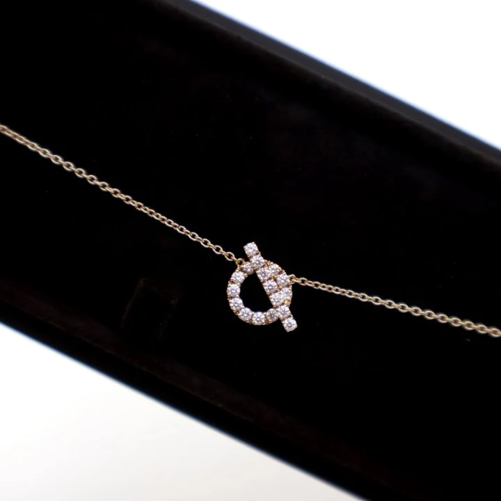 Hermes 18K Rose Gold Finesse Pendant - Image 5