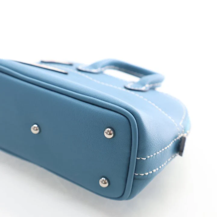 Hermes Bleu Jean Swift Bolide Shark Bag Charm Mini - Image 14