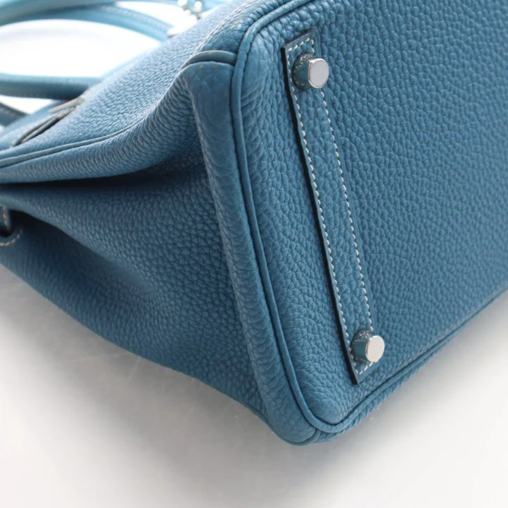 Hermes Bleu Jean Togo Birkin 30 - Image 10