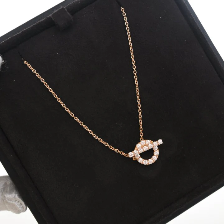 Hermes Diamond Finesse Pendant Necklace - Image 5