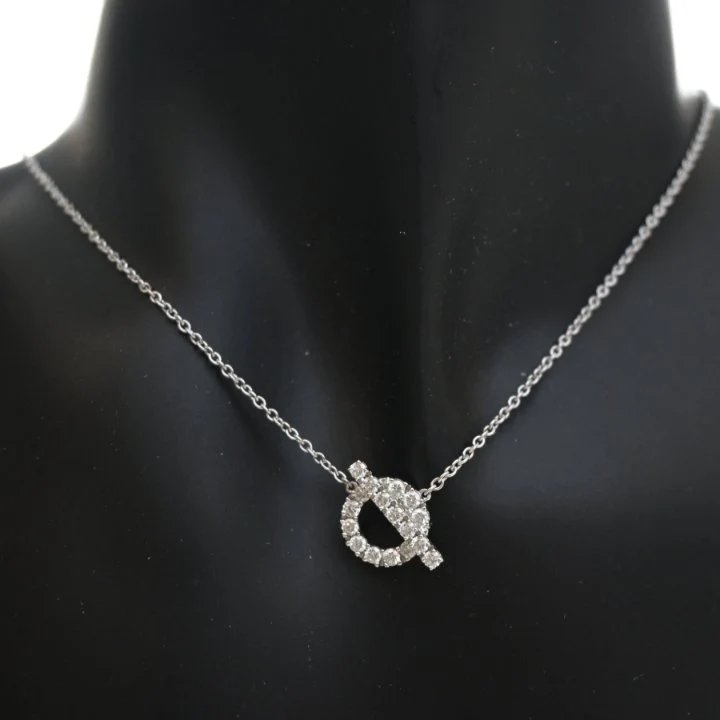 Hermes Diamond Finesse Pendant Necklace - Image 5